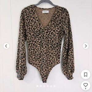 Abercrombie and fitch leopard bodysuit